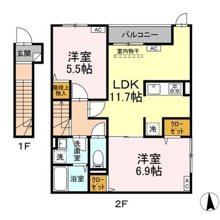 グラナーデ東大泉の物件間取画像